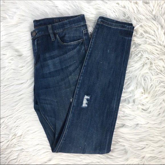 BLANK NYC HIGH RISE DISTRESSED SKINNY JEANS 29 - Picture 1 of 8